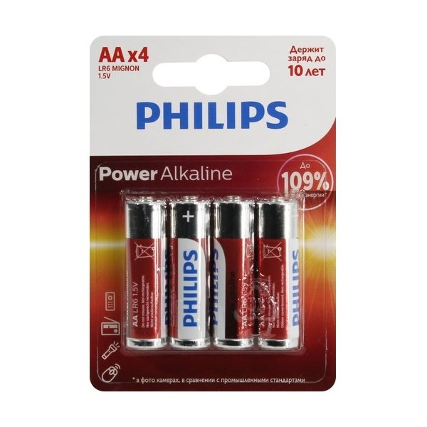 باتری قلمی فیلیپس Power-Alkaline-بسته-4عددی