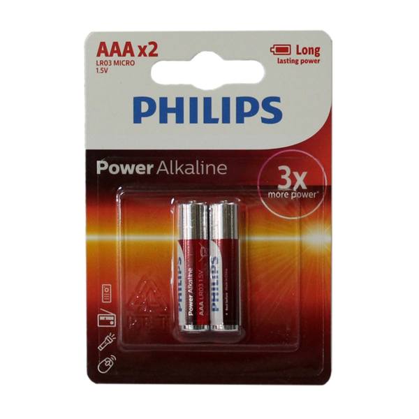 باتری نیم-قلمی فیلیپس Power-Alkaline