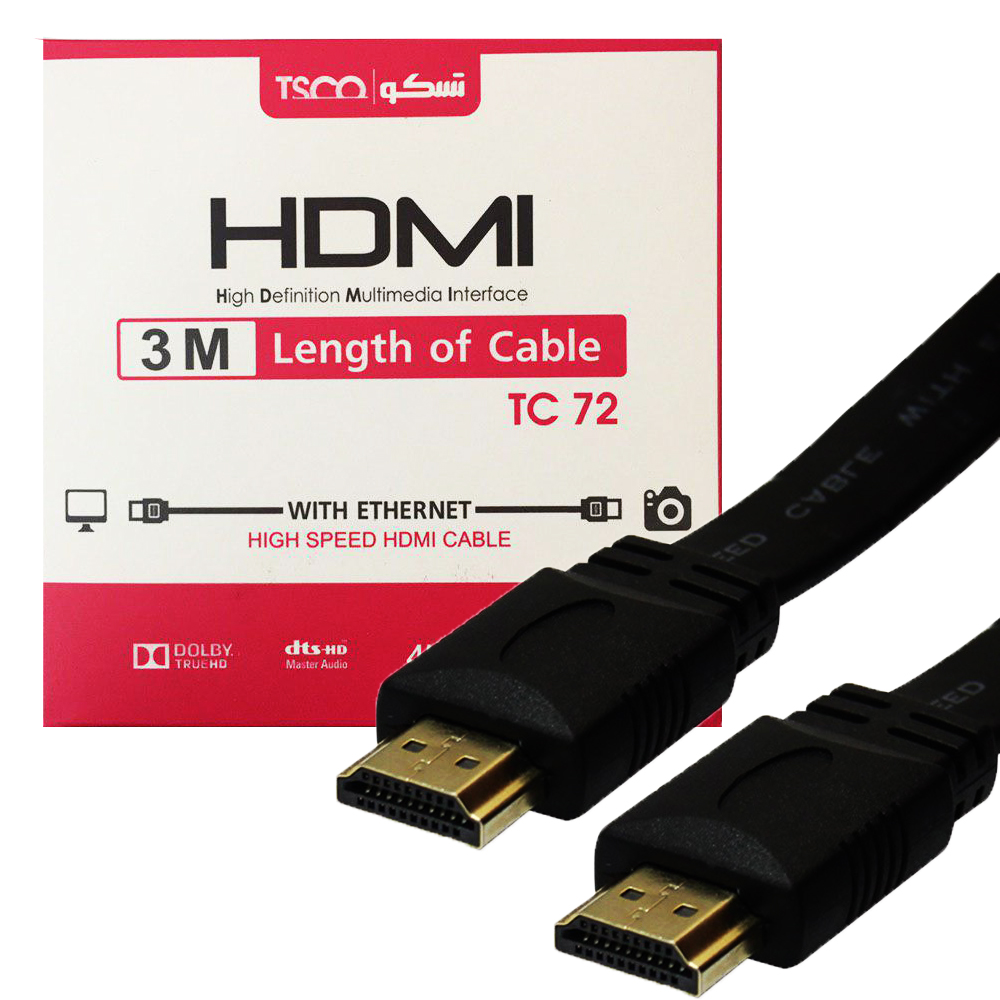 کابل برند تسکو فلت TSCO HDMI TC-72 3D 3m