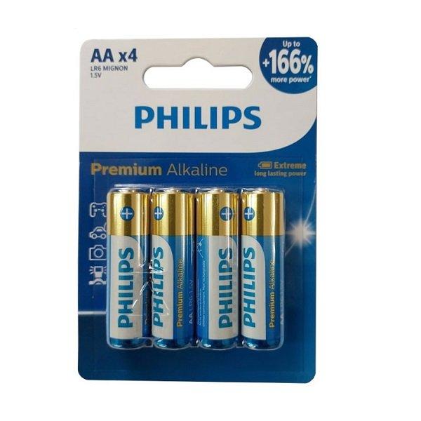 باتری قلمی فیلیپس Premium Alkaline بسته چهار عددی