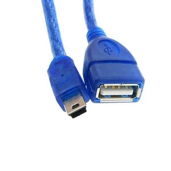 SHARK 50cm USB Female to 5Pin Male Mini USB Cable
