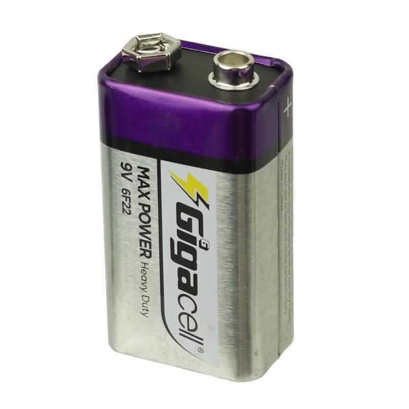 باتری کتابی 9 ولت گیگاسل Gigacell MAX POWER 6F22 9V شرینگی