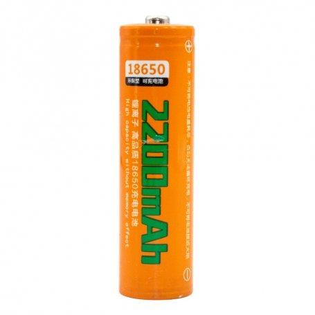 باتری 18650 لیتیوم-یون قابل شارژ اسمال سان نارنجی ظرفیت 2200 میلی آمپرساعت واقعی بسته 1 عددی