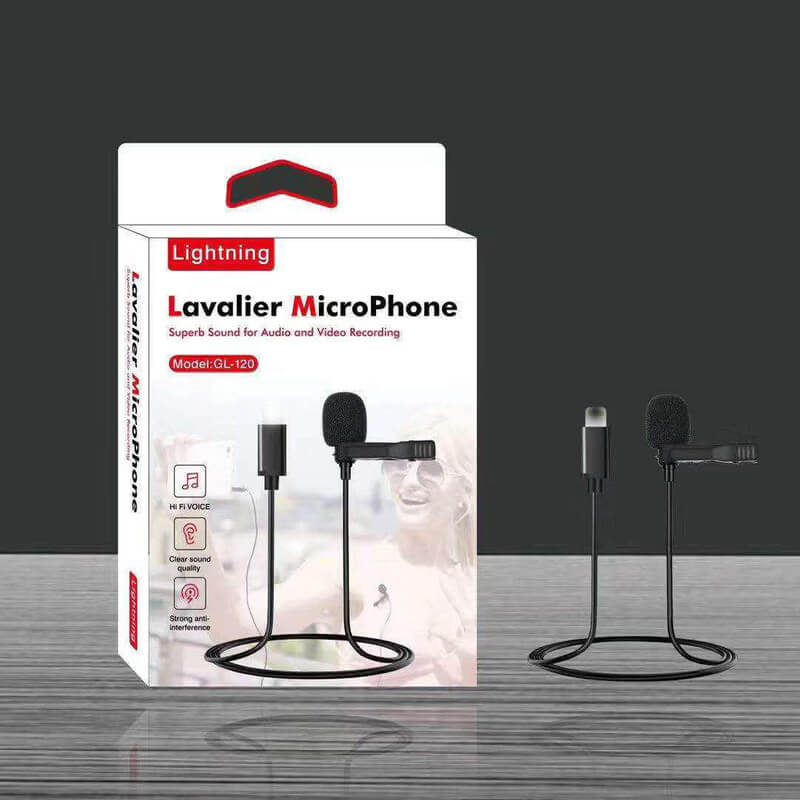 میکروفون آیفون لاوالیر GL-120 نوع یقه ای