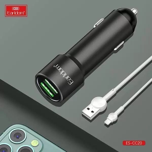 شارژر فندکی فست شارژ ارلدام مدل ES-CC20