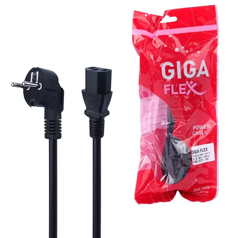 کابل برق کیس PC گیگا فلکس مدل 3x0.75 طول 1.5 متر