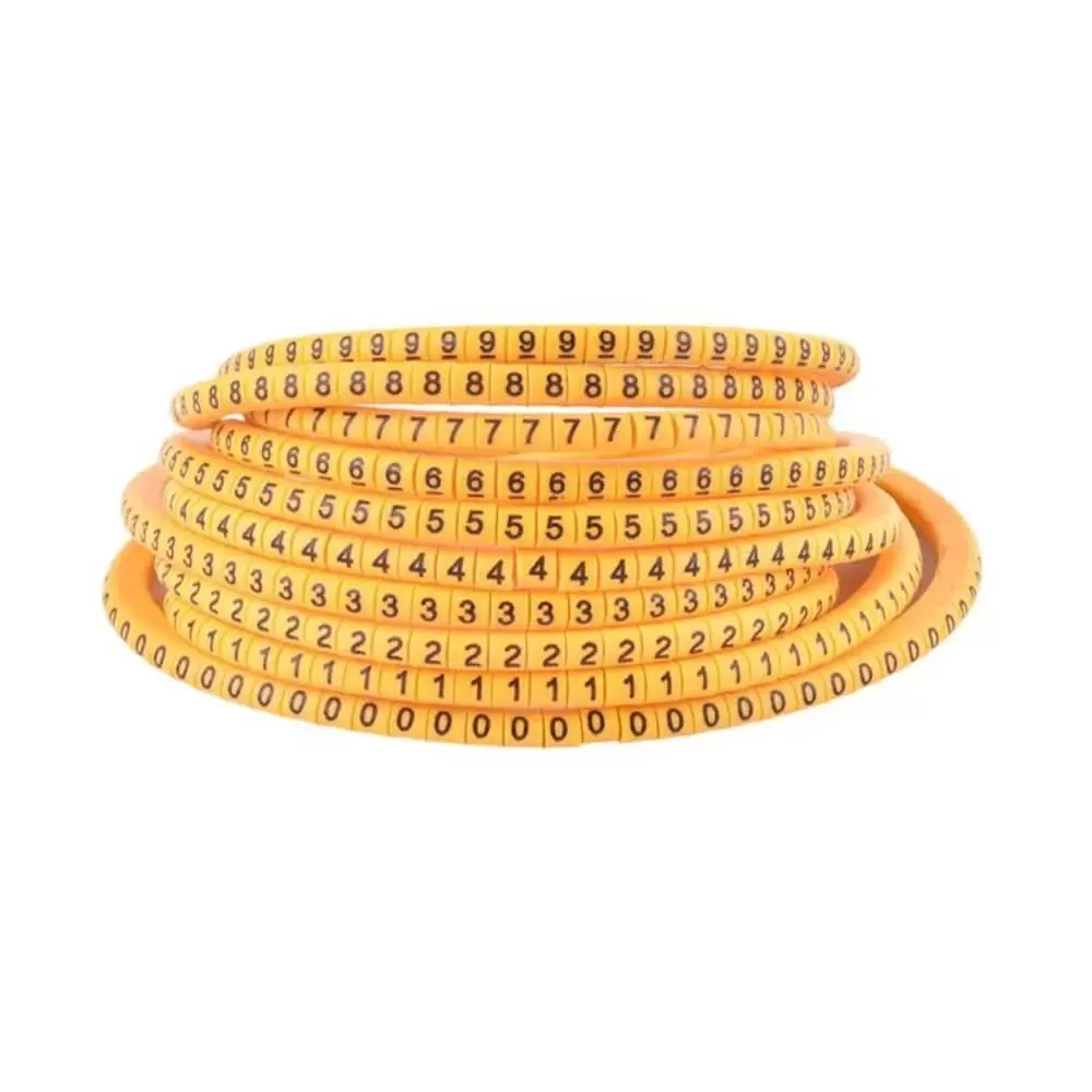 شماره سیم حلقوی ماکارونی مدل EC-2 مجموعه 100 عددی