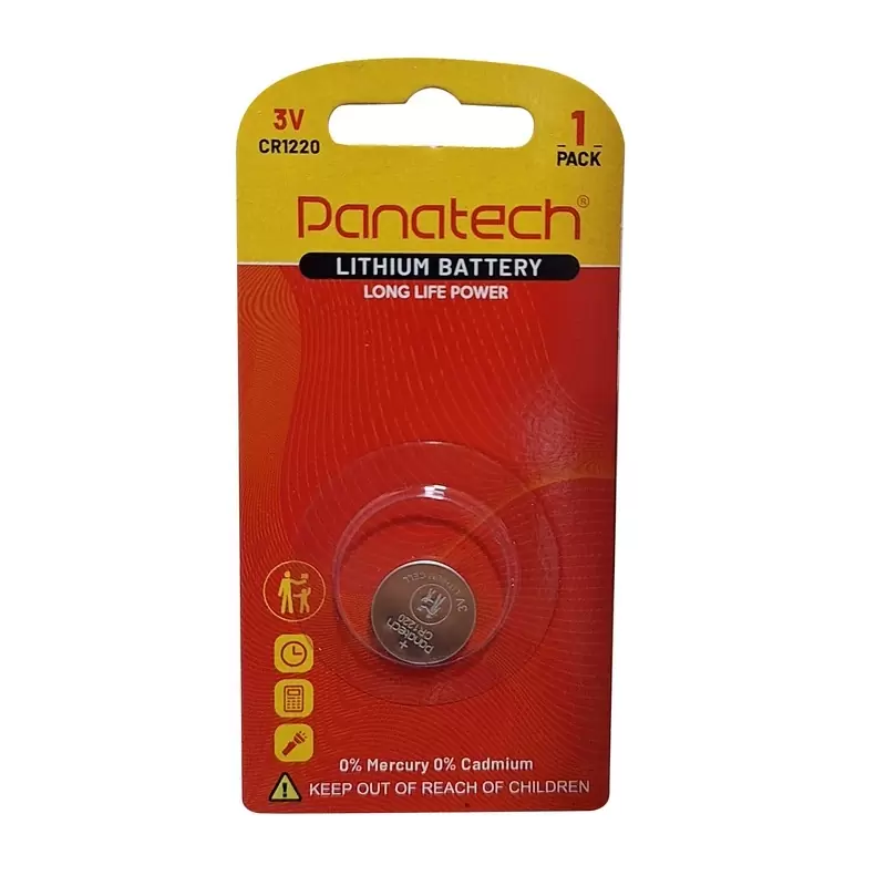 باتری CR1220 پاناتک سکه ای بسته یک عددی