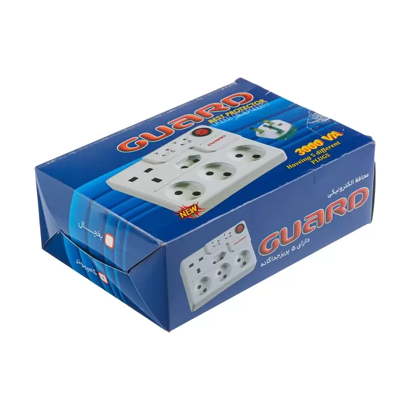 محافظ برق گارد مدل 606 طول 3 و 2 متر 5 خانه