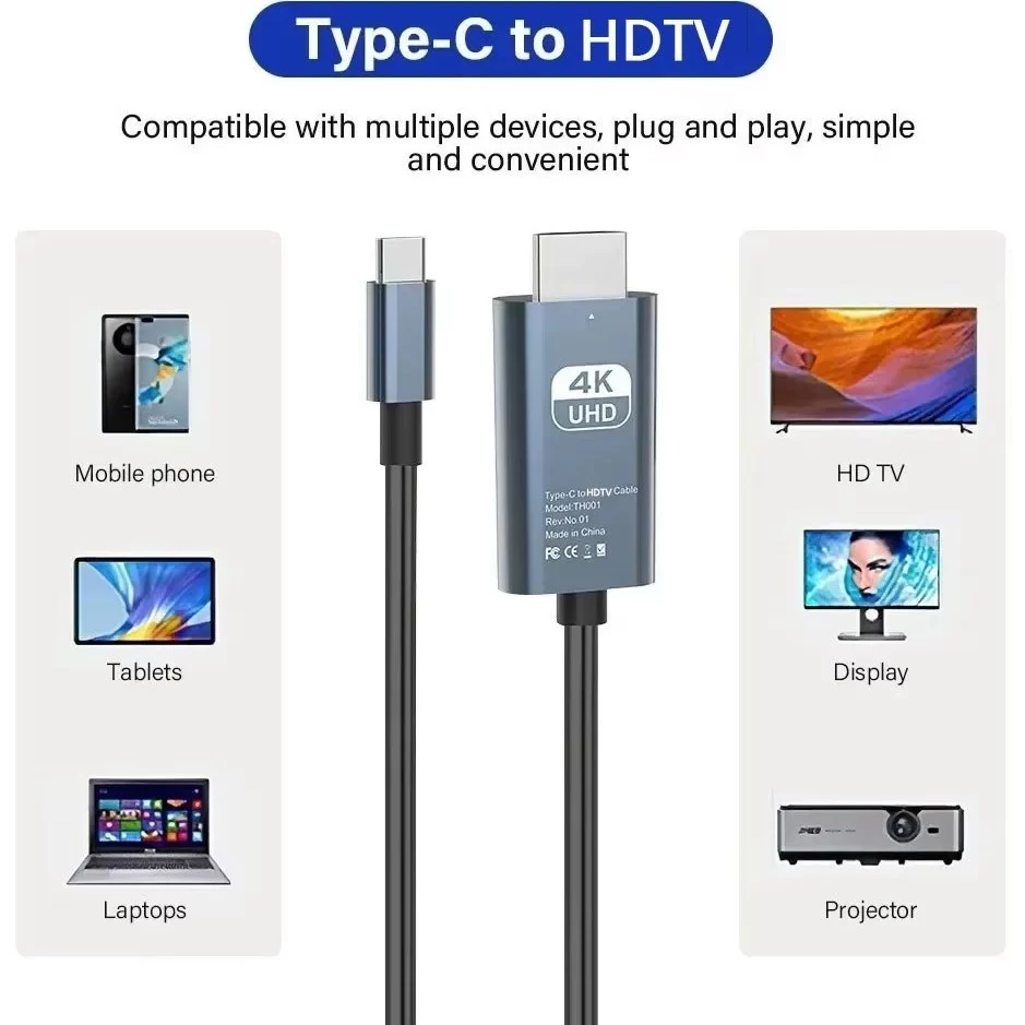 کابل تبدیل Type-C به HDMI ایکس پی پروداکت XP-CHD140U طول 2 متر