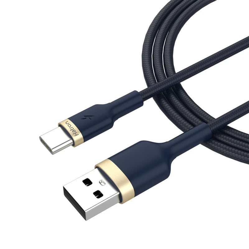 کابل تبدیل USB به USB-C هترون مدل HC203B طول 1 متر
