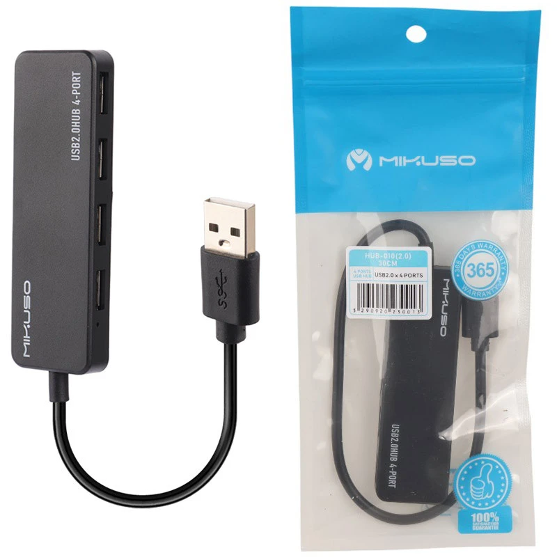 هاب 4 پورت USB 2.0 میکاسو HUB-010 طول 30 سانتی متر