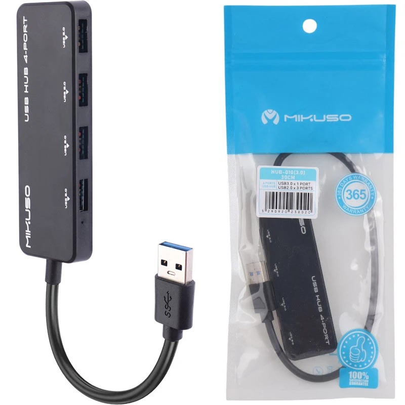 هاب 4 پورت USB 3.0 میکاسو HUB-010 طول 30 سانتی متر