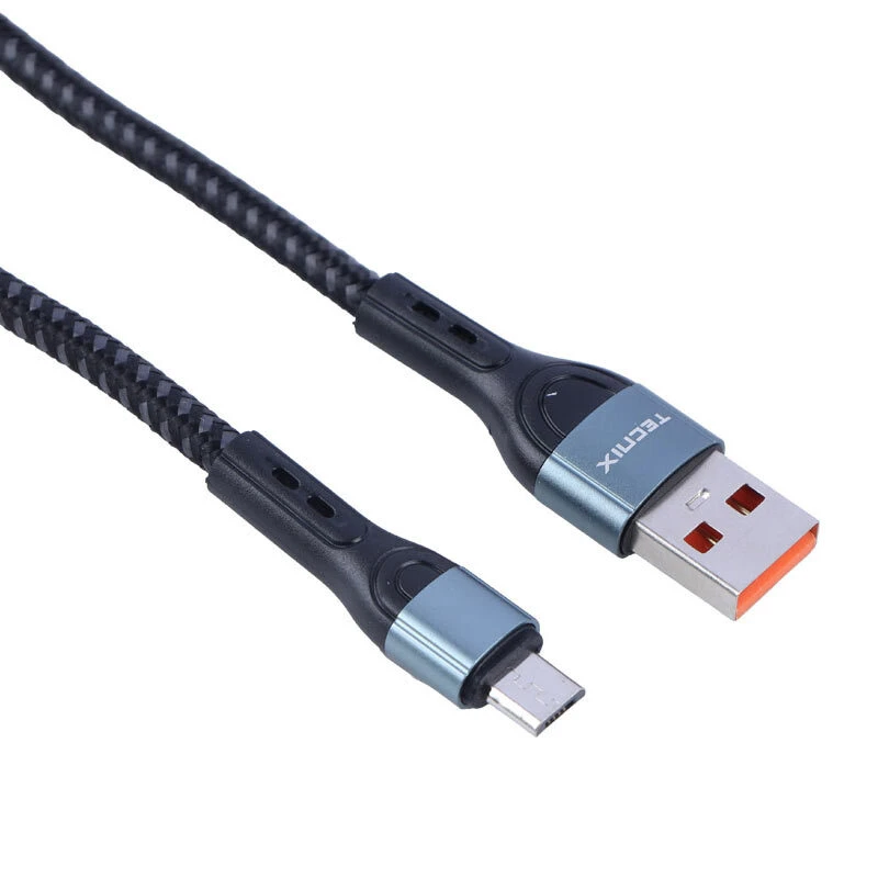 کابل میکرو یو اس بی فست شارژ 3.1 آمپر تکنیکس CBL-833-M طول 1 متر