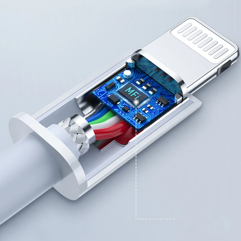 کابل شارژ USB-C به لایتنینگ هترون مدل MFI HC365i طول 1متر