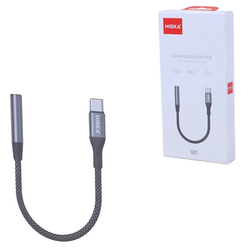 تبدیل Type-C به جک 3.5 میلی متری هیسکا مدل W47