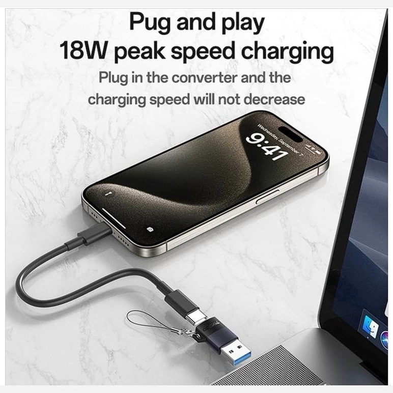 تبدیل OTG تایپ سی به USB یسیدو GS34