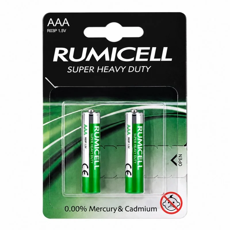 باتری نیم قلمی رومیسل Super Heavy Duty 1.5V بسته 2 عددی